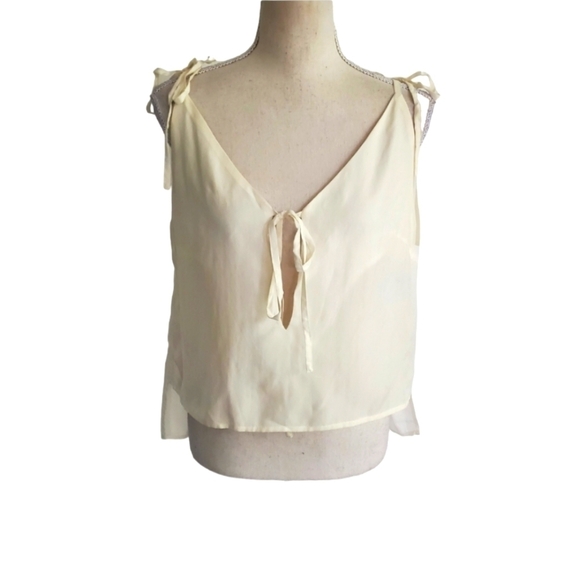 Sancia Cupro Tie High Low Cami - Picture 2 of 11